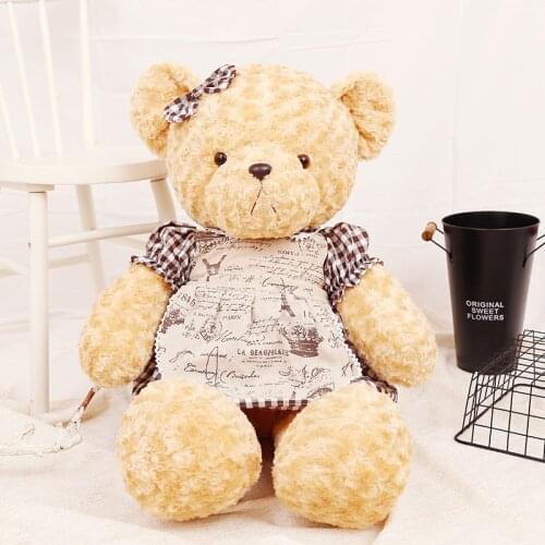 Retro couple teddy bear doll plush toy cute sleeping pillow bear doll Gifts for children delicate lovely soft boy girl gift birt