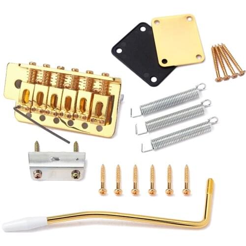 Practical Alloy Electric Guitar Tremolo Bridge Locking System Set Luthier Tools - Gold