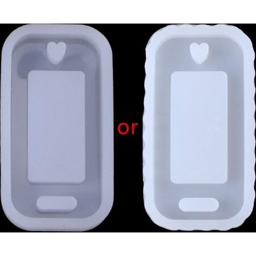 Q39C Rectangle Tag Keychain Silicone Mold for Making Delicate Keychain Pendants or Crafts Ornaments for Decoration Non-toxic