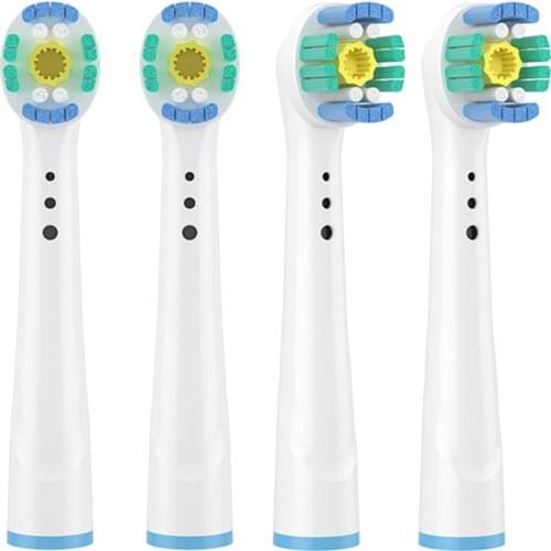 3D Whitening Electric Toothbrush Replacement Brush Heads For Braun Oral B Toothbrush 4Pcs Toothbrush Head for Oralb Nozzles