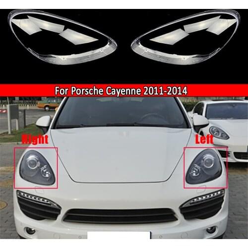 Car Front Headlamp Lens Replacement Auto Shell For Porsche Cayenne 2011 2012 2013 2014 Headlight Glass Cover Lampshade Lampcover