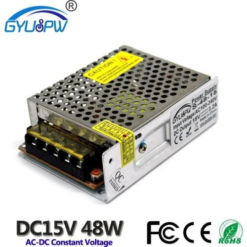 Universal DC Power Supply 12V 15V 18V 24V 36V 48V 48W Driver Transformer 100-240V AC to DC12V DC15V DC18V DC24V DC36V DC48V SMPS
