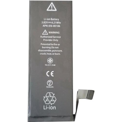 High quality battery For iphone 5 se for iphone se battery Rechargeable battery battery for iphone se 1624mah