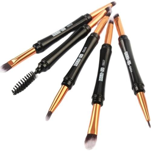 1Pcs Makeup Eyebrow Brush Double Head Synthetic Hair Precise Eyeliner Brush Cosmetics Tools makeup make up d1