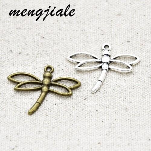 18pcs Hot Sell Alloy Vintage Dragonfly Charms For Jewelry Findings Necklace Bracelets Handmade Crafts Supplies