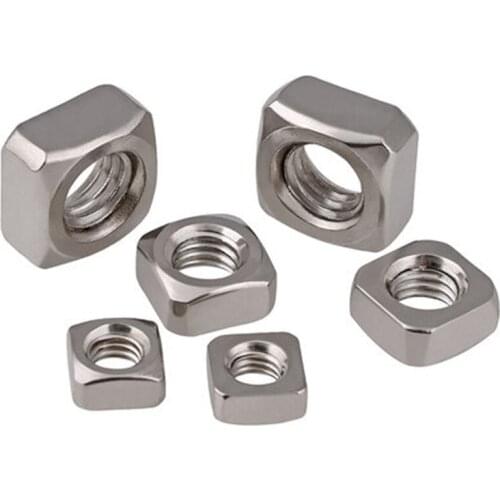 20pcs M3 M4 M5 M6 M8 M10 M12 304 stainless steel square nut