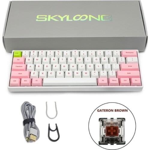 2021 New SK61 61 Key RGB Optical Switch USB Wired PBT DYE Sublimation Mechanical Keyboard