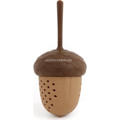 300pcs Silicone Tea Infuser Strainers Candy Acorn Shaoed Tea Leaf Infuser Loose Leaf Mug Strainer Cup Steeper