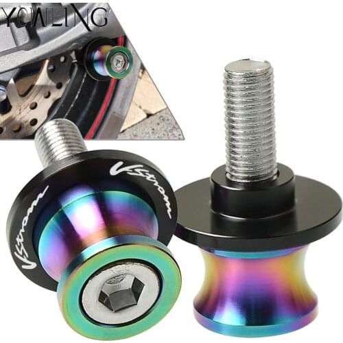8mm Swingarm Stand Screws CNC Motorcycle Swing Arm Spools Sliders bobbins FOR SUZUKI DL1000 DL650 V-STROM 650 1000 2002-2017