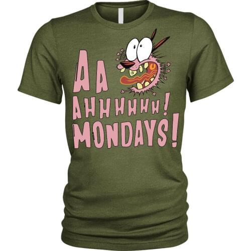 AHH! Mondays T-Shirt hate work Funny weekends gift Unisex Mens