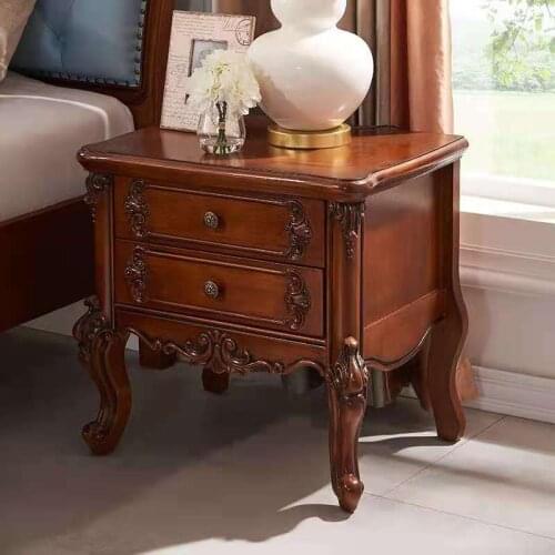 American furniture factory simple American solid wood bedside table home bedroom storage cabinet storage cabinet shelving