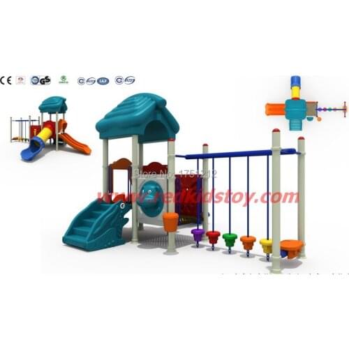 Anti-rust CE Certificated Outdoor Swing Set Kids Swing and Slide Outdoor Playground