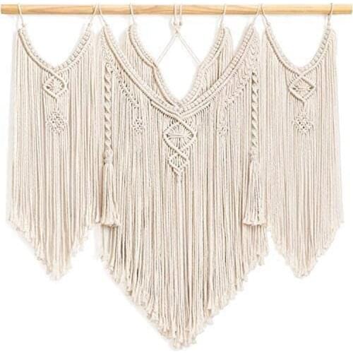 Tapestry At Macrame, Boho Style Luxurious Woven Wall Hanging Decor, For Apartment/Bedroom/Living Room/Gallery, 80X100cm