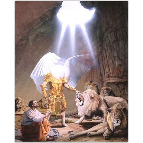 Full Square Diamond painting Cross stitch lion landscape Full Round Diamond mosaic animal 5D DIY Diamond embroidery home decor