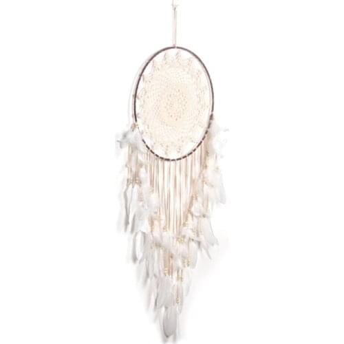 Handmade Dream Catcher Net with Feathers Wall Hanging Dream Catcher Craft Gift Christmas Decoration for Home
