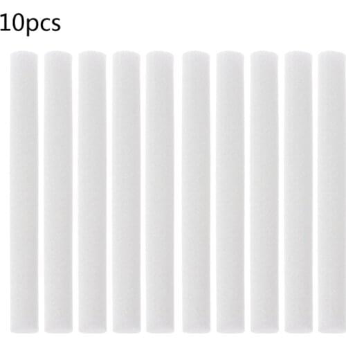 MEXI 10Pcs 8mmx70mm Humidifiers Filters Cotton Swab for Humidifier Aroma Diffuser