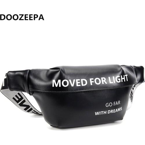 Fashion Waterproof Waist Bags Women Men Fanny Pack Eco-friendly PU Leather Waist Packs Female Chest Bag Travel Banana Belt Bag