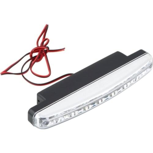 NEW Universal 12V 8LED Car Daytime Running Light Fog Lamp Car Driving Light Super Bright White Light Auxiliary Lamp