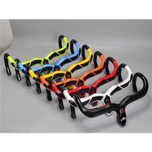 EC90 New Carbon Fiber Bent Handlebar Road Bike Bent Handlebar The Racing Carbon Fiber Bent Handlebar High Strength Handlebars