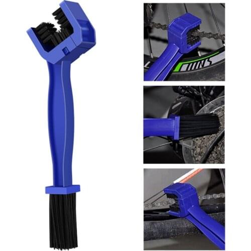 Bicycle Chain Cleaner Double Head Bike Accessories Motorcycle Brush Cycling Clean Chain Cleaner Outdoor Tool For Road MTB