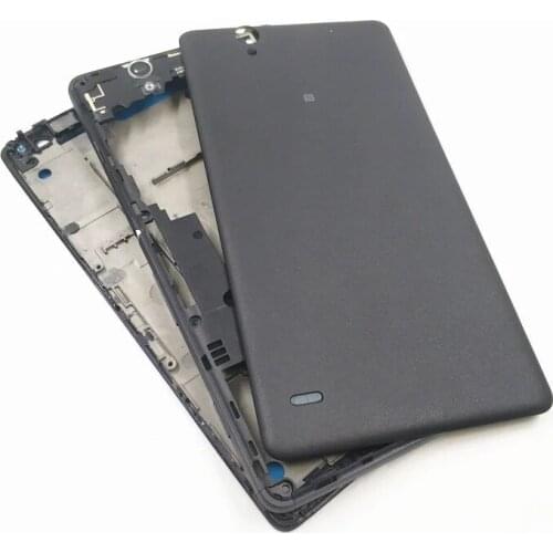 Front Middle Frame Housing For Sony Xperia C4 Middle Plate Bezel Case, For Sony C4 Front LCD Frame Bezel+Battery housing cover