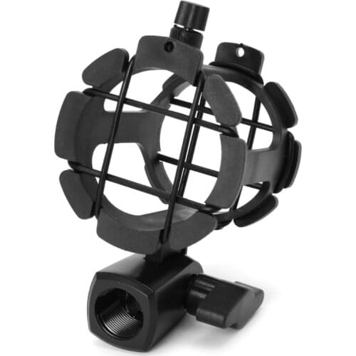 NB04 Bearable Handheld Condenser Microphone Shock Mount Clip Mic Holder Stand