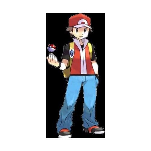 Pokemon Ash Ketchum Red and Blue Cosplay Costume Free Shipping for Halloween and Christmas