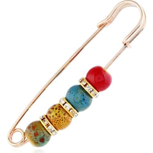 Sale 2021 Personality Lovely Drip Simple Dabie Jewelry Large Brooches Teardrop Brooch Clip Pin Shawl Blouse Collar Scarf Clasp