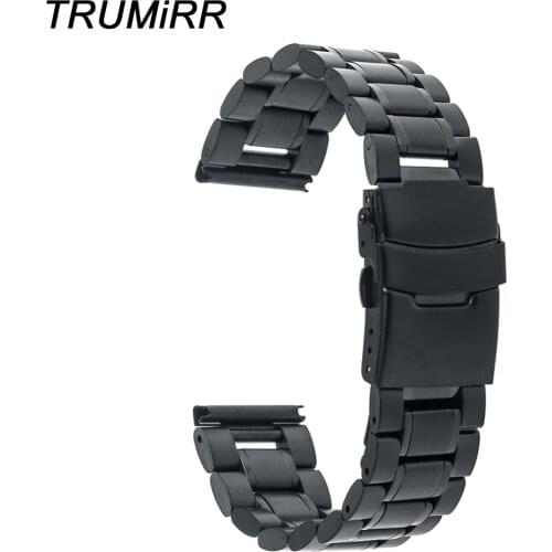 Stainless Steel Watch Band 22mm 24mm + Tool for Panerai PAM Luminor Radiomir Safety Buckle Strap Bracelet Black Rose Gold Silver