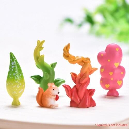 Gardening Accessories 10Pcs Simulated Vine Beanstalk Heart Micro Landscape Plant Ornament Garden Decor