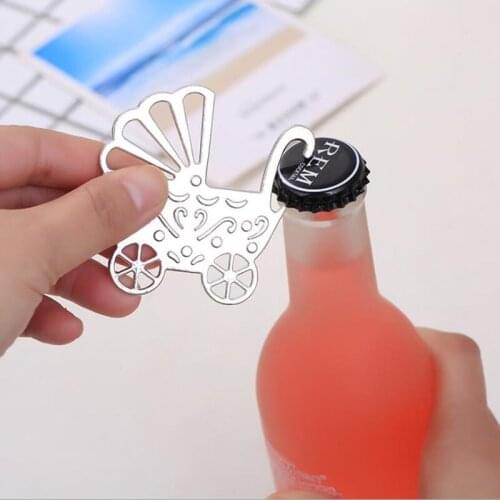 Baby Stroller Beer Bottle Opener Corkscrew For Wedding Baby Shower Party Birthday Favor Gift Souvenirs Souvenir F20173279