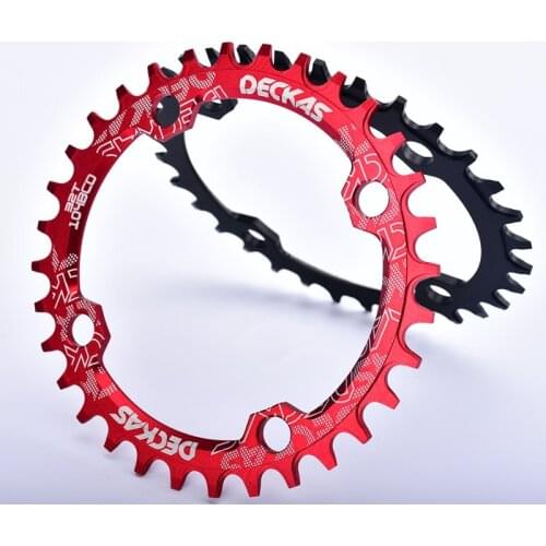 Deckas Round Oval Narrow Wide Chainring MTB Mountain bike bicycle 104BCD 32T 34T 36T 38T crankset Tooth plate Parts Single speed