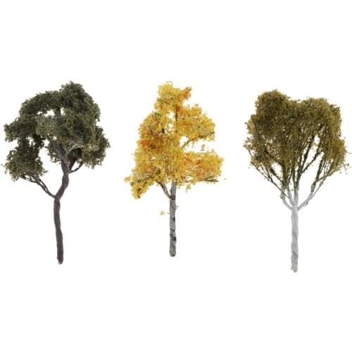 Resin Sand Table Tree Autumn Landscape Miniatures Fairy Garden Figurine Decor - 10cm / 3.94inch