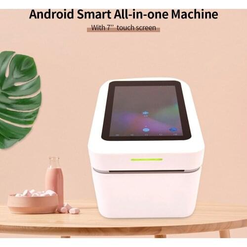 Terminal Printer Receipt Printer BT Mobile Printer Android Smart All-in-one Machine with 7inch Touch Screen HD Camera EU Plug