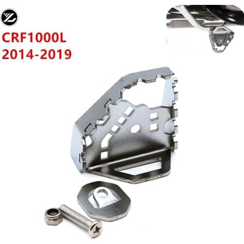 Rear Foot Brake Lever Pedal Enlarge Extension Rear Brake Peg Pad Extender for HONDA CRF1000L Africa Twin Adventure Sports 14-18