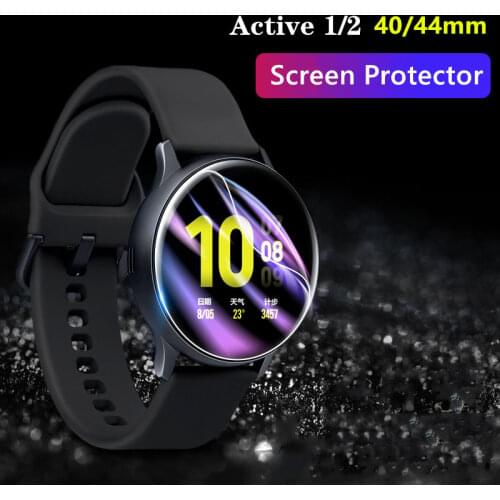 2pcs Full film For Samsung Galaxy watch active 2 Screen Protector 3D Ultra-thin watch Active2 44mm 40mm Accessories