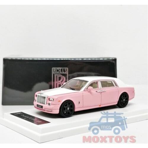 1:64 Rolls Royce Mansory Phantom VII Saloon PinkWhite Diecast Model Car