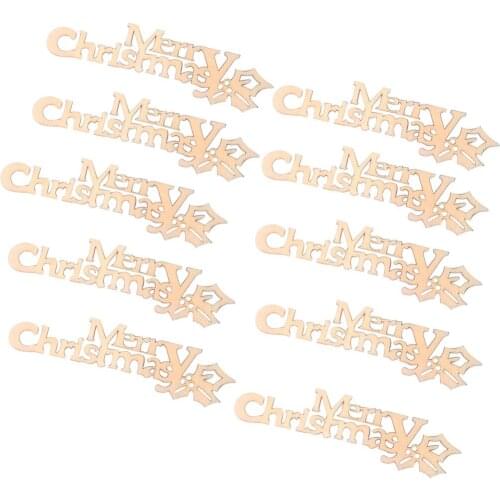 10PCS Merry Christmas for DIY Table Decoration, Home Ornament, Xmas Gift