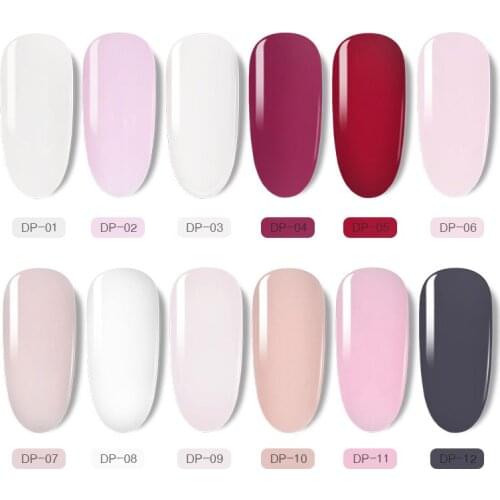 12 Color Nail Polish Powder Holographic Glitter Pigment Pure Color Nail Polish Natural Color Oil Powder Set Decoration Nail Art