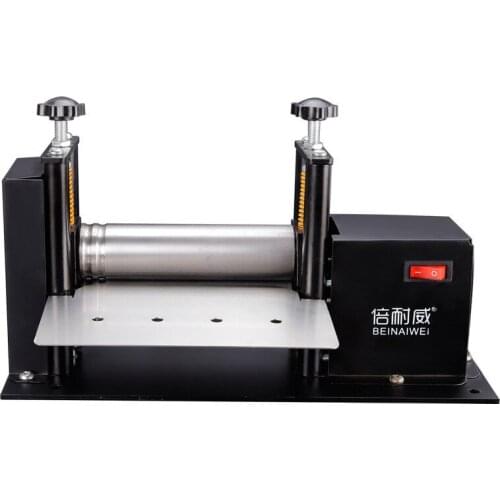 28W Electric Hand Crank Leather Machine Manual Glue Cylinder Machine Pulling Shoulder Strap Cylinder Leather Pressing Machine