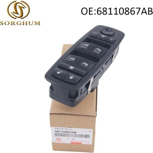 68110867AB Front Left Power Window Master Switch For Dodge Grand Caravan Ram 2500 3500 Chrysler