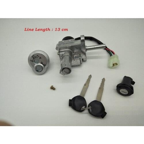 A264 Moped Scooter Motorcycle Accessories Full Lock For 125 4 Generation Electric Door Lock Sets Of Locks Motorcycle Accessories
