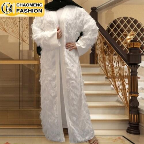 Latest Abaya Design Islamic Women Clothing Casual Dresses Dubai Open Front Abaya Turkey Muslim Dress Women