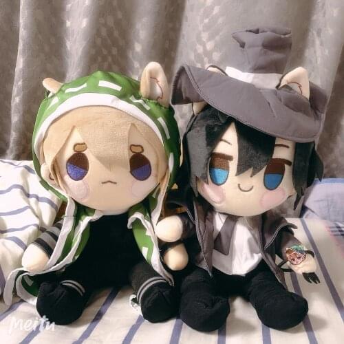 Anime Identity V Jack The Ripper Mercenary Naib Plush Cat Toy Doll Keychain Nekomimi Pendant Cute Pillow Mascot Gifts 15/30CM