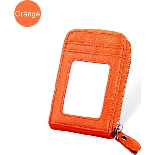 New Arrival Genuine Leather Credit Card Holders RFID Wallet Business Bank Cards Case Cardholder Purse