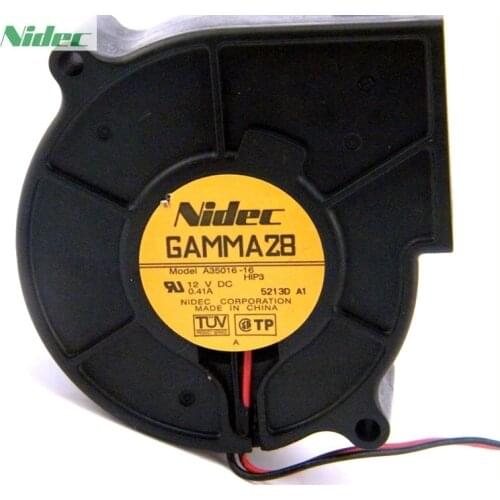 For Nidec GAMMA28 A35016-16 7530 7CM DC 12V 0.41A 2 Line Projector Blower Chassis Turbo Cooling Fan