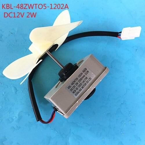 Refrigerator freezer fan motor KBL-48ZWTO5-1202A motor + fan blade DC 12V 2W