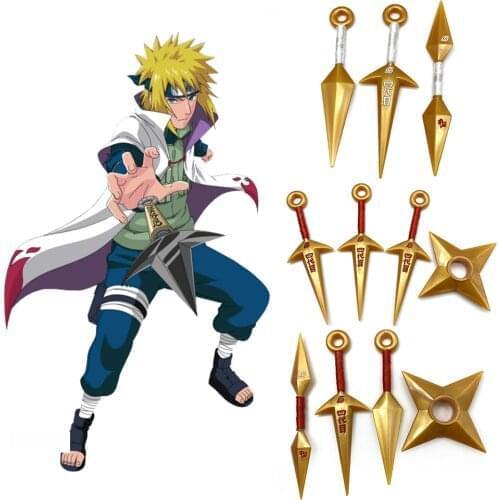 Naruto Cosplay Anime Figures Model Action Props Shuriken 9-26CM PVC Plastic Role Play Hand Sword Weapon Ninja Darts Gift Figma
