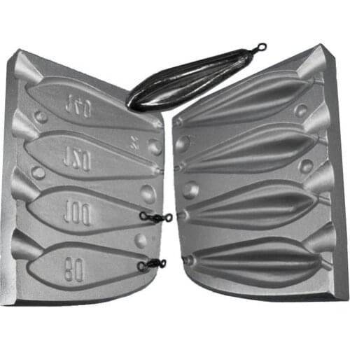 Mould fishing lead Trilobe gr. 80-100-120-140 F 24