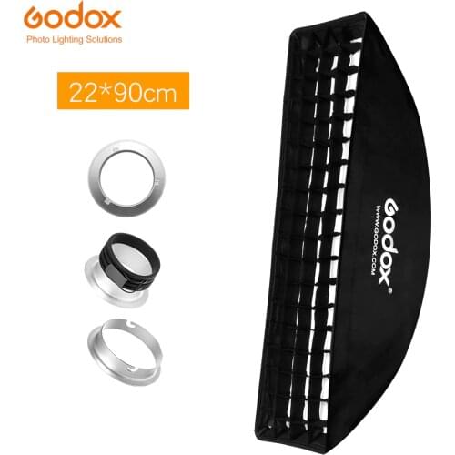 Godox 9"x 35" 22x90cm Honeycomb Grid Softbox for Photo Strobe Studio Flash Softbox Bowens Mount